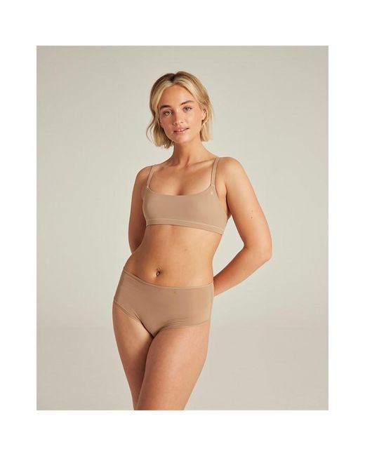 Nudea Natural Scoop Neck Bralette Second Skin Stretch