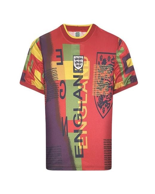 Score Draw Red England Goalkeeper Shirt 1996 for men