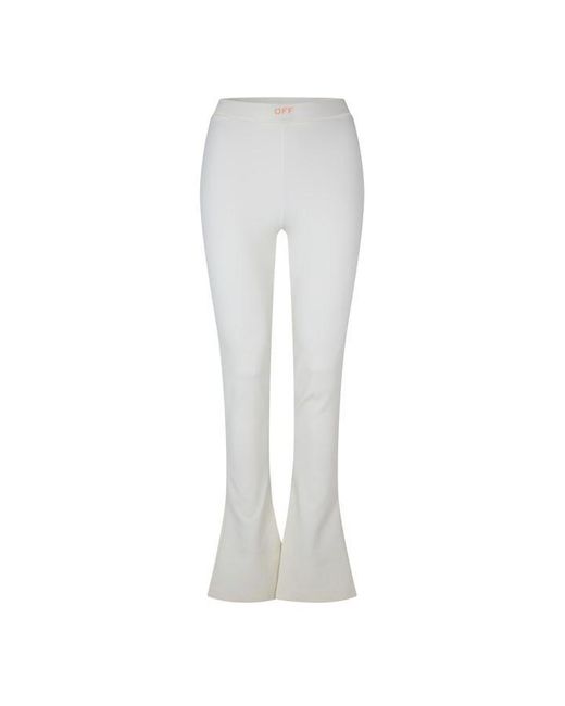 Off-White c/o Virgil Abloh White Off Sleek Split Leggings