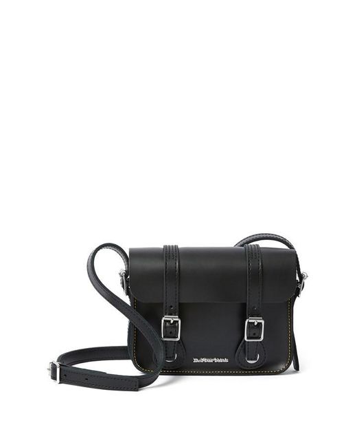 Dr. Martens Black 7 Inch Leather Crossbody Bag