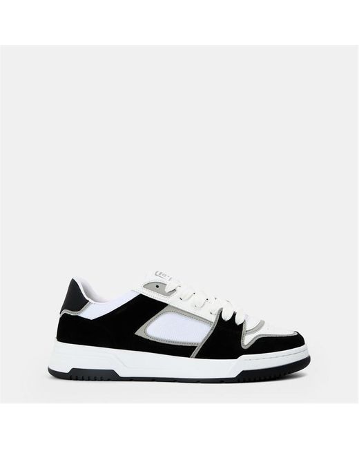 Cleens Black Lay Up Low-Top Trainers for men