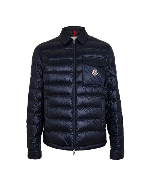 Moncler Blue Mour Medium Puffer Jacket for men