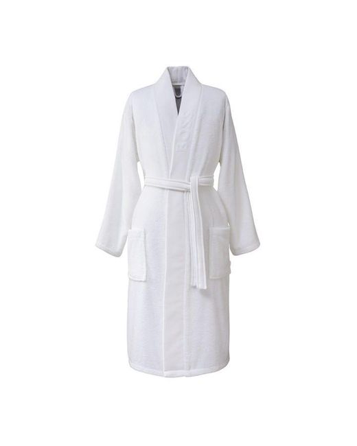 HUGO White Kimono Cotton Bathrobe