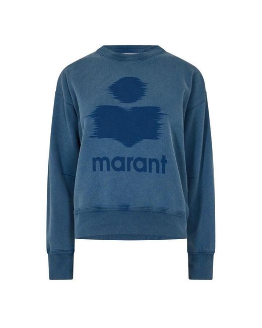 Isabel Marant Blue Mobyli Sweat Crew Sweatshirt