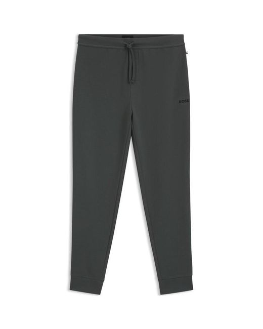 Boss Gray Bw Waffle Jogging Bottoms for men