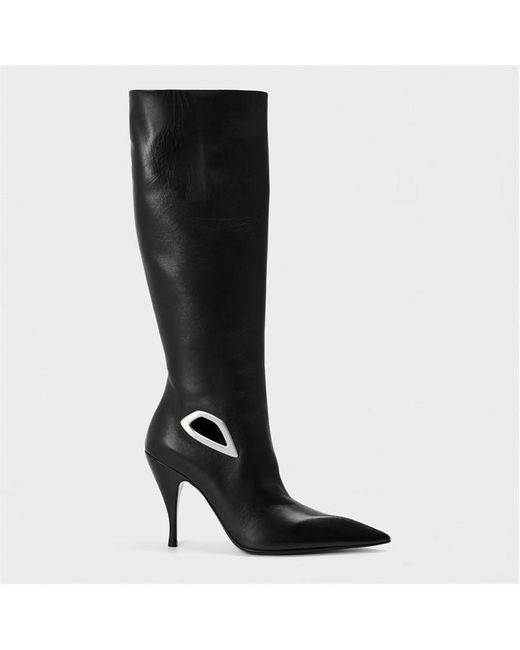 Off-White c/o Virgil Abloh Black Flat Ankle Boots