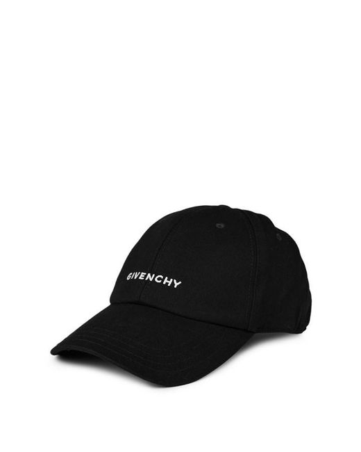 Givenchy Black Curved Logo Cap
