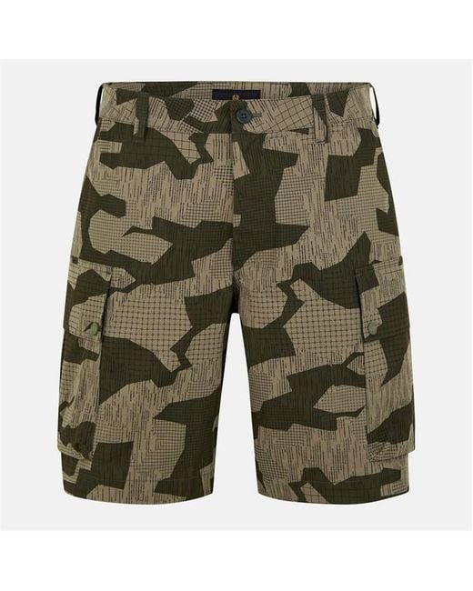 Belstaff Green Drome Shorts for men