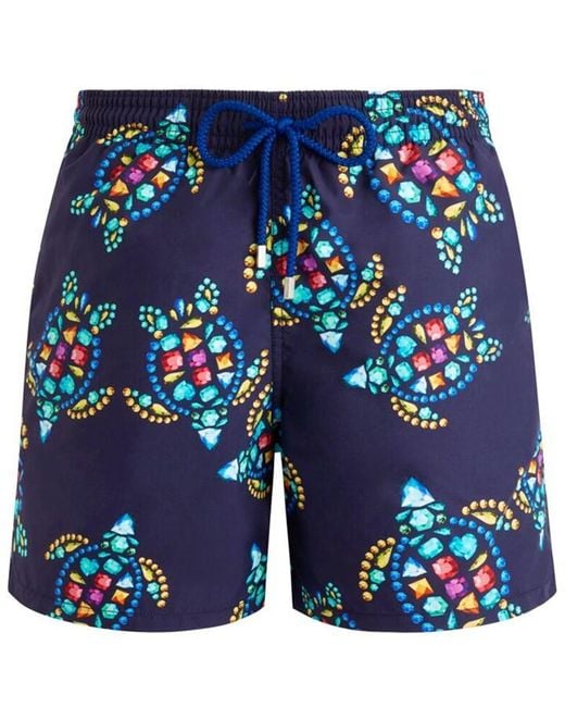 Vilebrequin Blue Vendome Turtle Swim Shorts for men