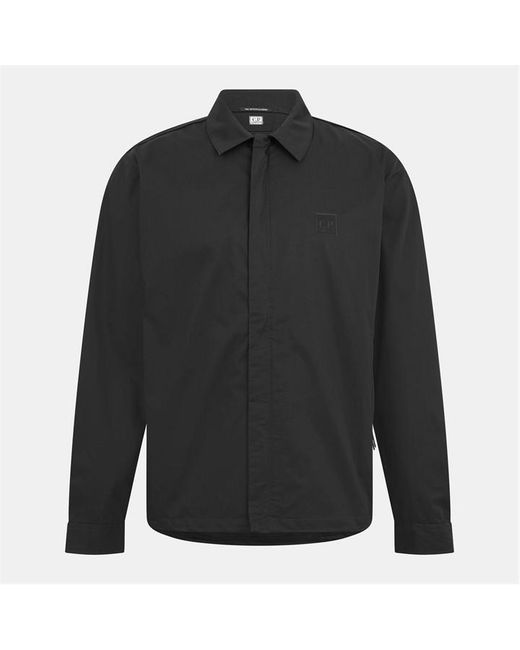 CP COMPANY METROPOLIS Black Metropolis Structured Technical Overshirt for men