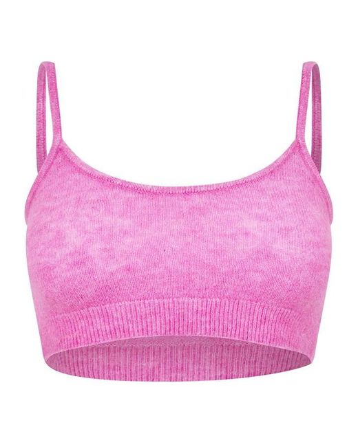 Isabel Marant Pink Knit Crop Top