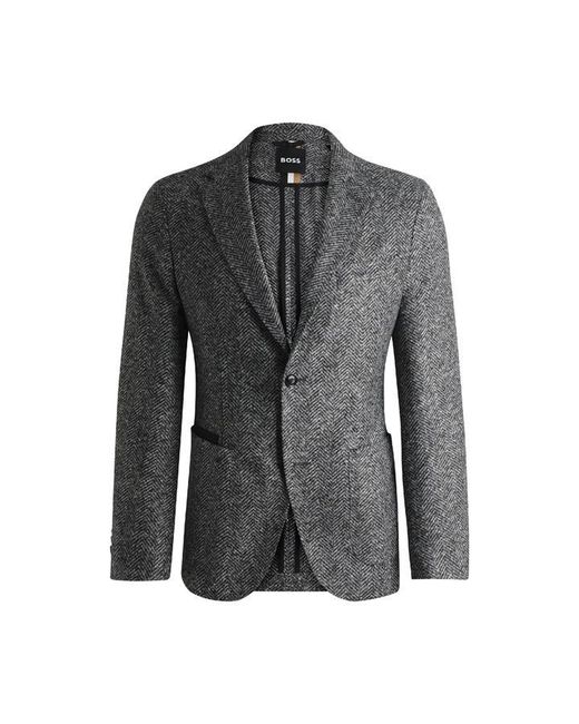 Boss Gray C Jaye Junior Elbow Formal Jacket for men