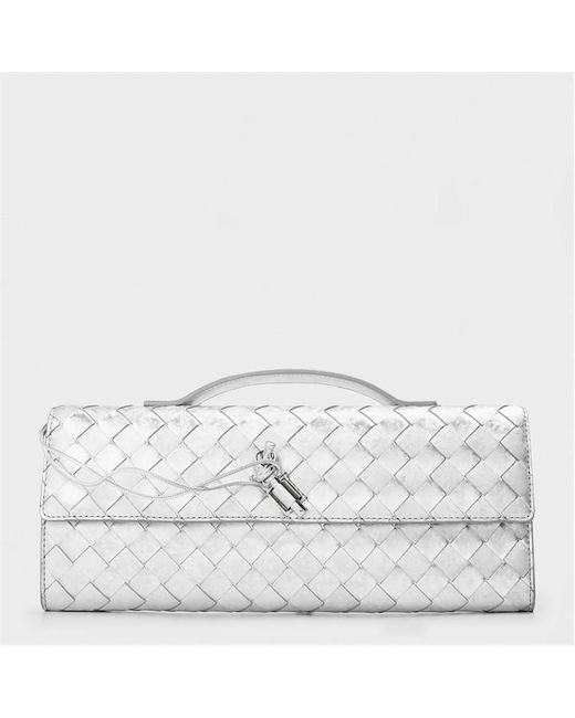 Bottega Veneta Metallic Andiamo Clutch