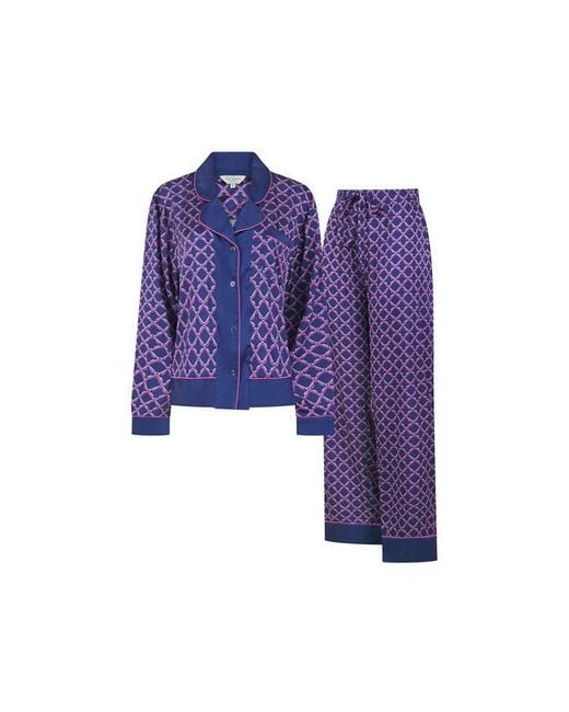Ted Baker Purple Dahlia Long Sleeve Pyjama Set