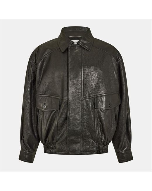 Saint Laurent Black Balloon Bomber Jacket for men