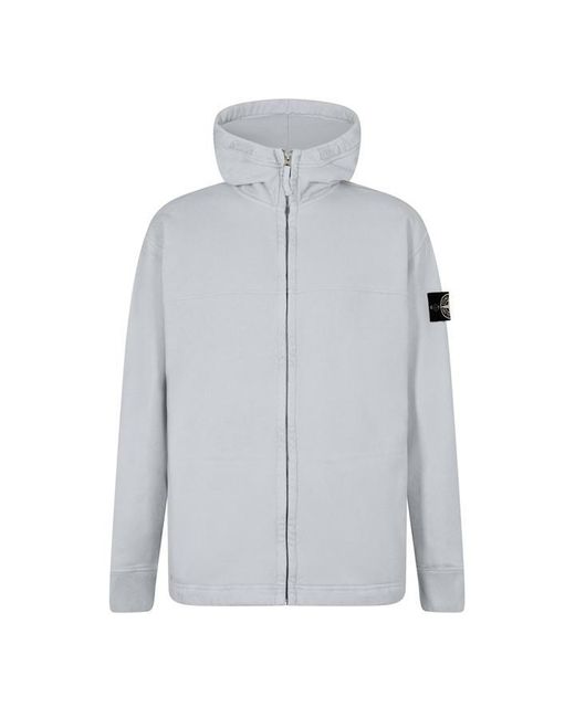 Stone Island Gray Full Zip Fleece for men