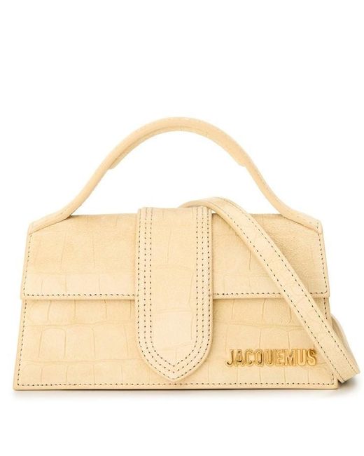 Jacquemus Yellow Plain Leather Le Bambino Crossbody Bag