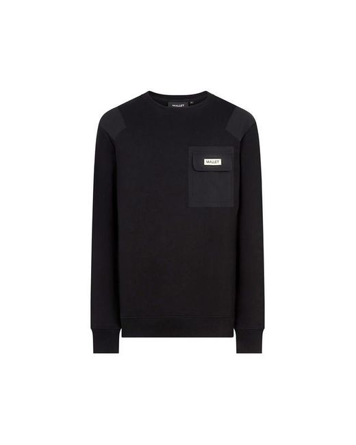 Mallet Black Crew Neck Sweatshirt for men