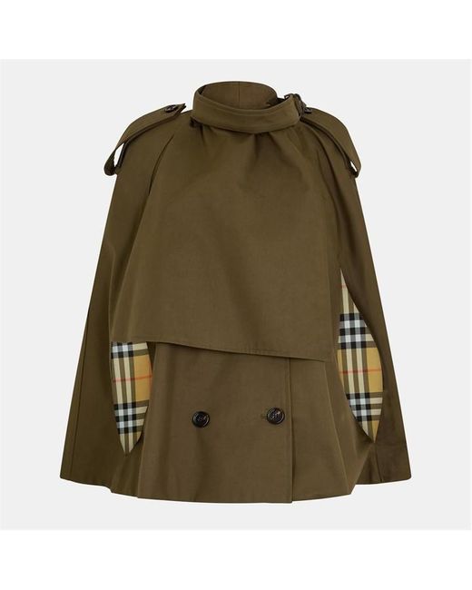 Burberry Green Water-Resistant Lightweight Rain Anorak