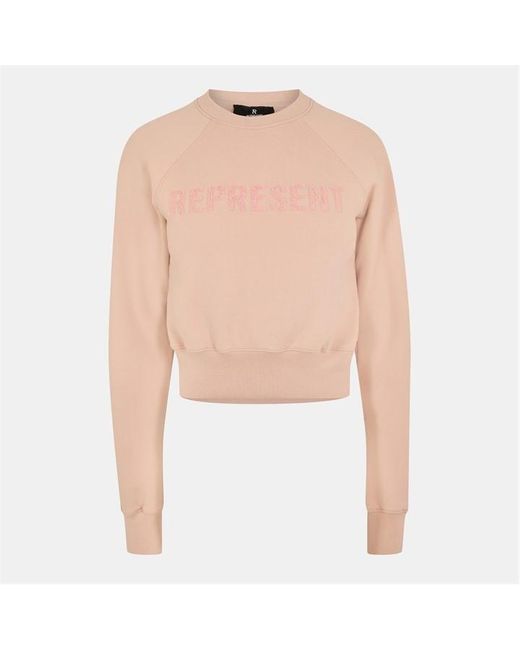Represent Natural Rep Fly Cropped Sweatshirt
