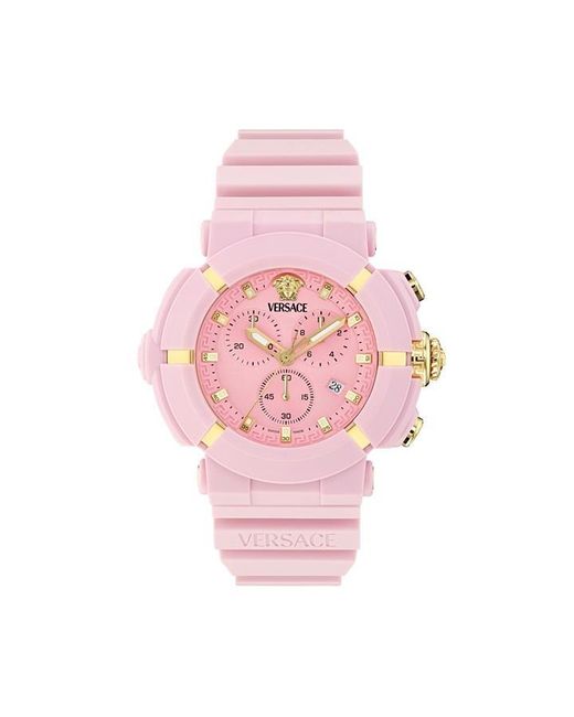 Versace Pink Quartz Analogue Watch for men