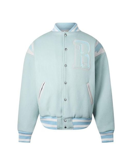 Rhude Blue Lightning Varsity for men