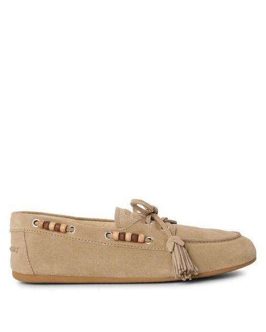 Miu Miu Natural Miu Mocassin Shoe Ld64