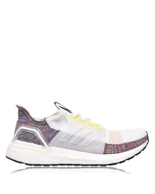 Adidas White Ultraboost 19 Pride Shoes for men