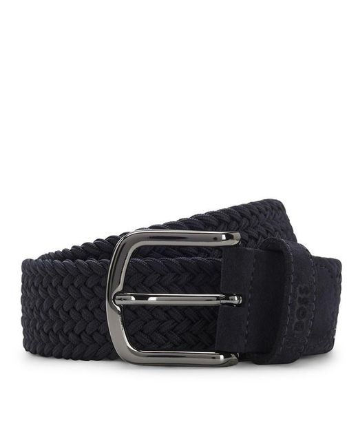 Boss Blue Woven Belt for men