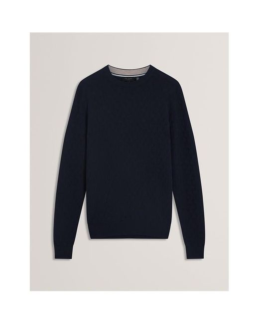 Ted Baker Green Stitch Crew Neck Knitted Top