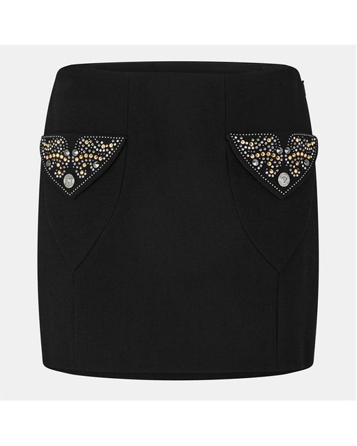 Versace Black Mini Skirt