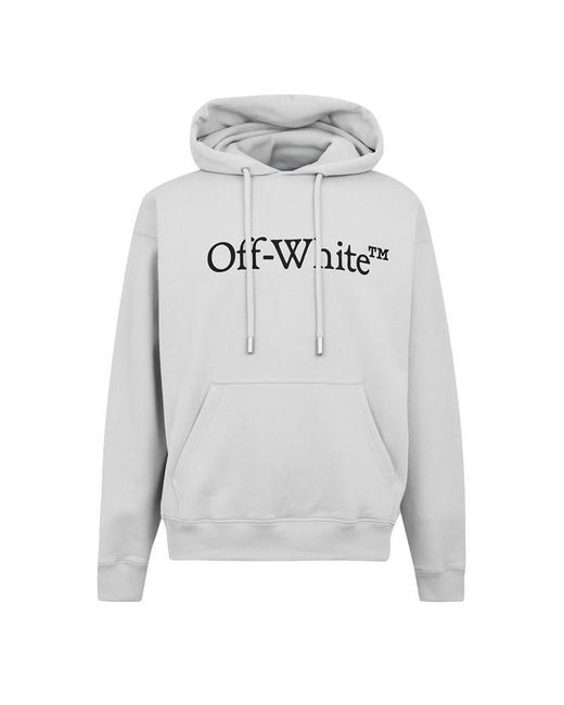 Off-White c/o Virgil Abloh Gray Off Lacoste Lettering Hooded Neck Long Sleeve Sweatshirt for men