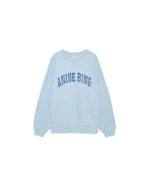Anine Bing Blue Miles Crew Sweatshirt