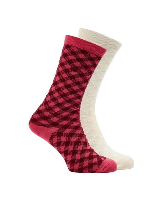 Adidas Originals Red By Wales Bonner Check Socks