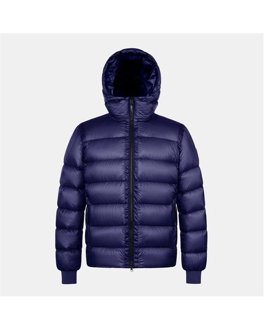 ARCTIC ARMY Blue Polar Lw Puff Hooded Long Sleeve Short Puffer Jacket for men