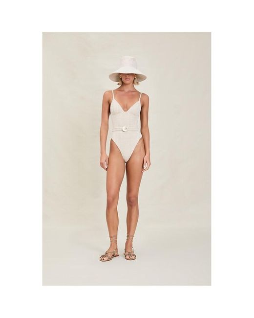 Devon Windsor White Catalina Belted Full Piece