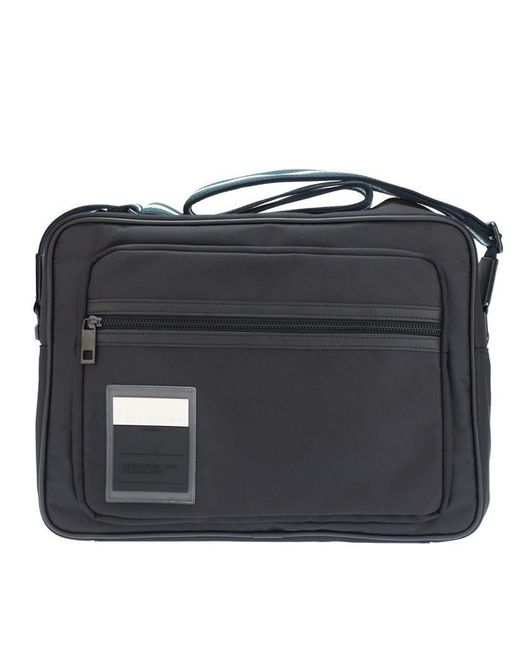 Ted Baker Black Matts Twill Retro Sport Messenger Bag for men