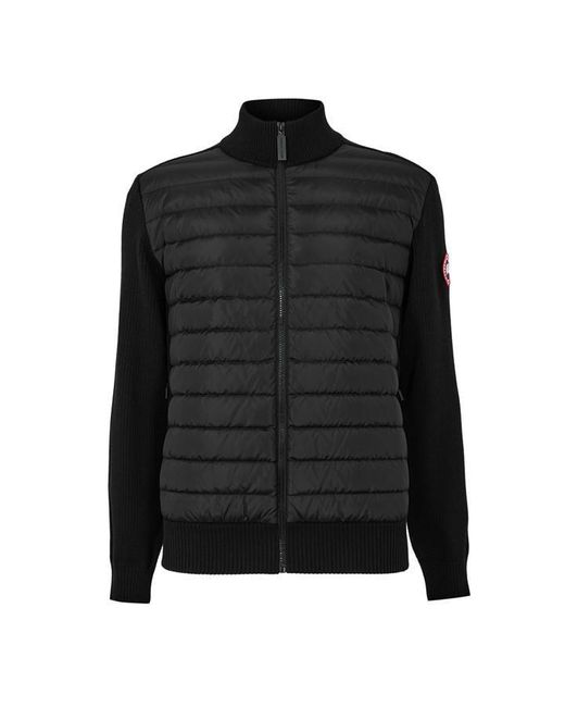 Canada Goose Black Hybridge Zip Jacket for men