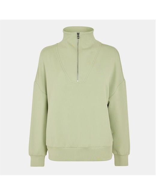 Varley Green Hawley Half Zip Sweatshirt