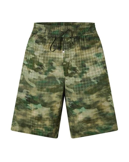 Amiri Green Ma Woven Tracksuit Shorts for men