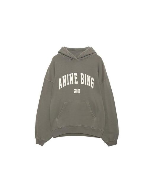 Anine Bing Gray Sport Hoodie