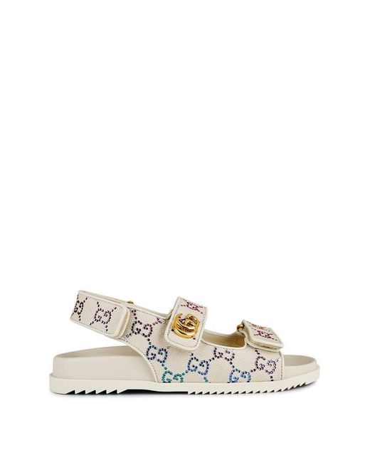Gucci Natural Double G Sandal