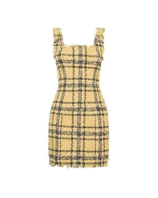 Balmain Metallic Short Strappy Dress