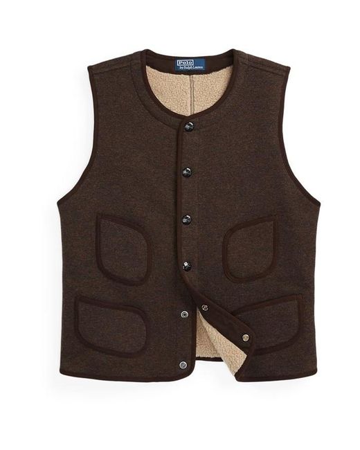 Polo Ralph Lauren Brown Polo Wool Knit Vest for men