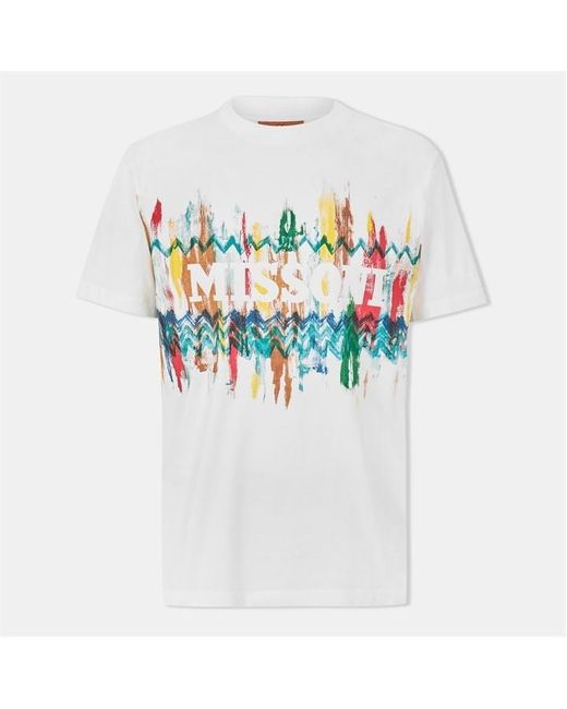 Missoni White Colour Art T-Shirt for men