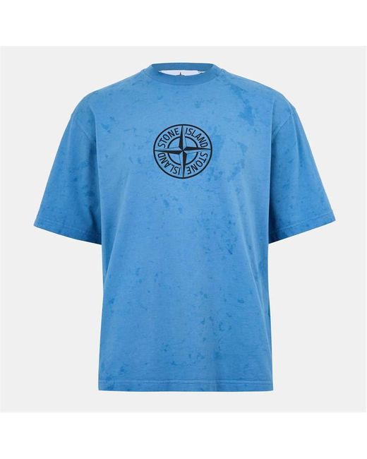 Stone Island Blue Dial Oversized T-Shirt for men