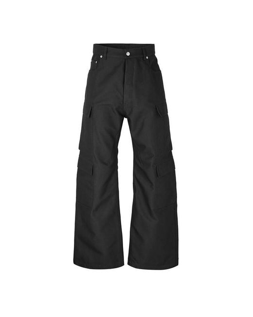 Rick Owens Blue Geth Cargo Trousers for men