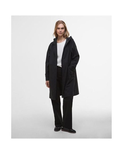 Barbour Black Longline Kyra Waterproof Jacket