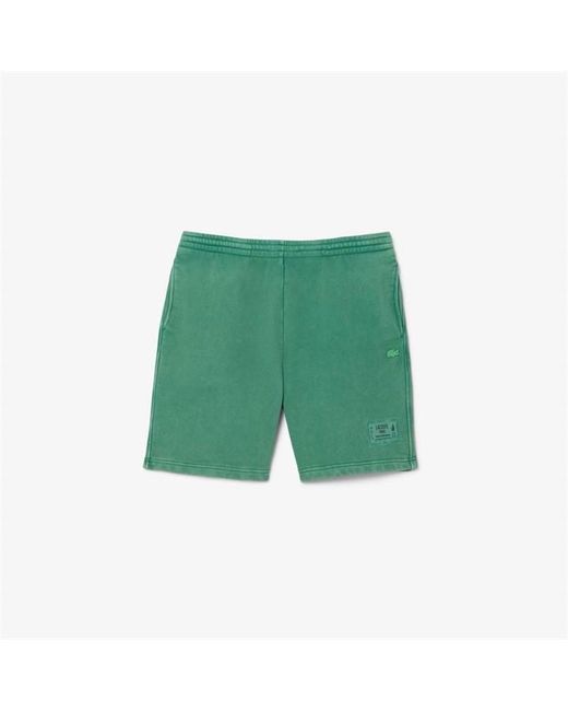 Lacoste Green Fleece Jogger Shorts for men