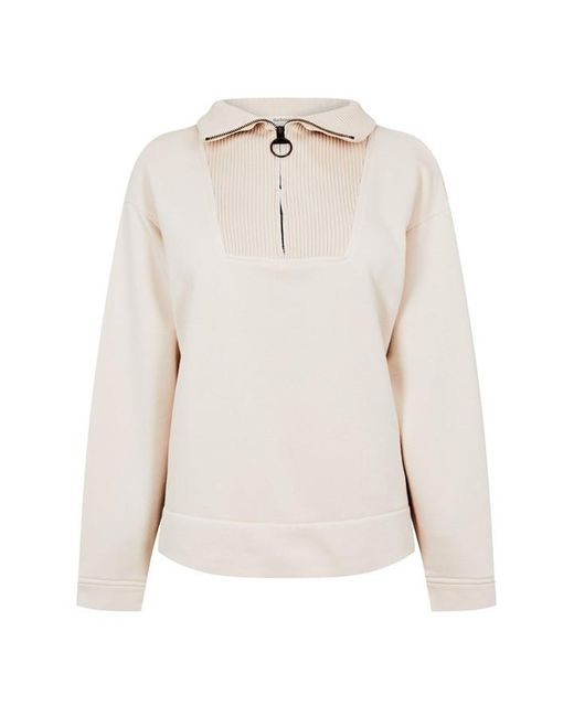 Barbour Natural Fleur Half-zip Sweatshirt